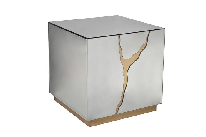 Стол кофейный с золотым декором  - купить Кофейные столики по цене 60400.0