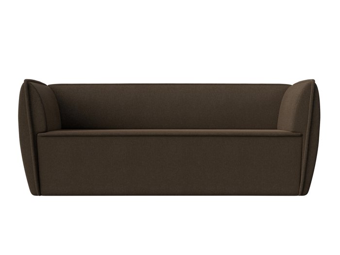 Прямой диван Бергамо коричневого цвета - купить Прямые диваны по цене 30999.0