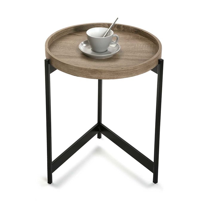 Кофейный стол Hennan из дерева и металла  - купить Кофейные столики по цене 14400.0