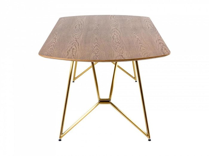 Стол обеденный Dario на ножках золотого цвета - лучшие Обеденные столы в INMYROOM