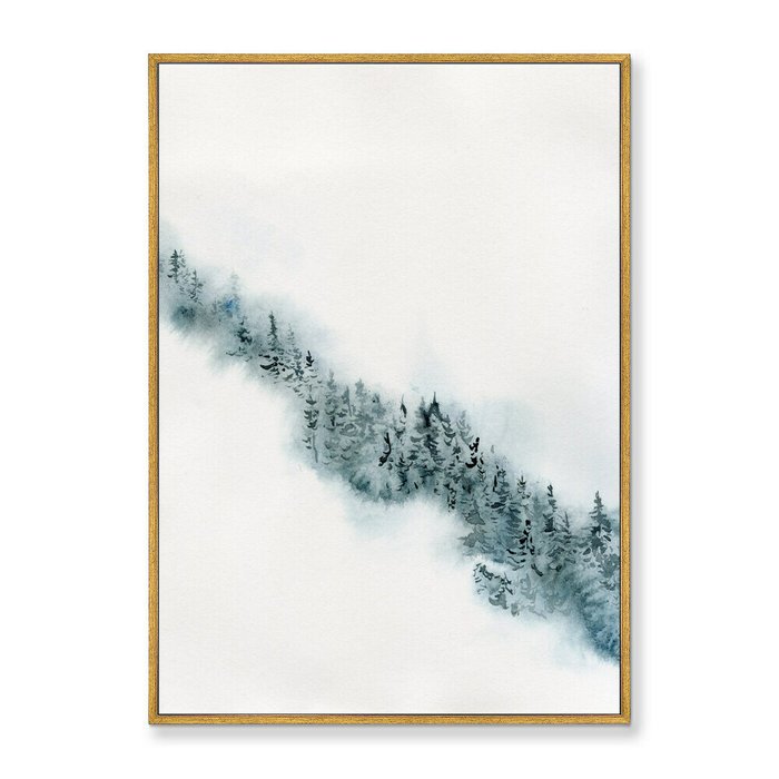 Репродукция картины на холсте Winter etude, No 5, 2021г. - купить Картины по цене 21999.0