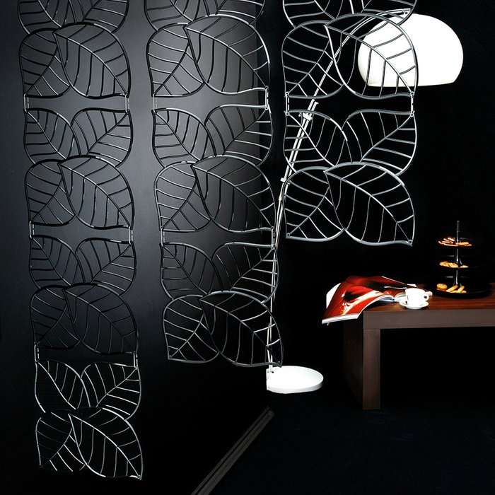 Набор из четырех декоративных элементов Leaf прозрачный - лучшие Декор стен в INMYROOM