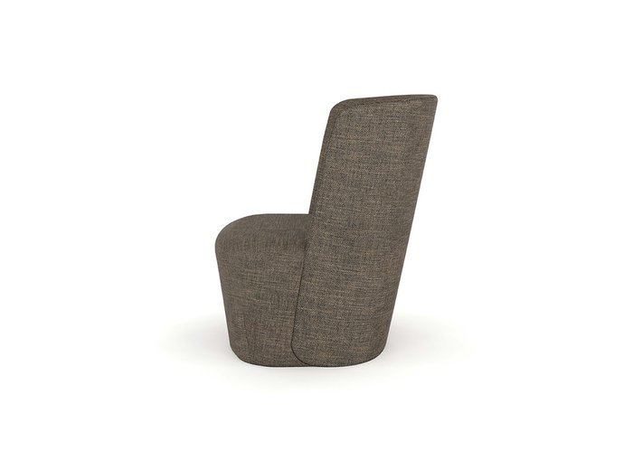Кресло E7.5 в обивке из рогожки коричневого цвета - лучшие Интерьерные кресла в INMYROOM