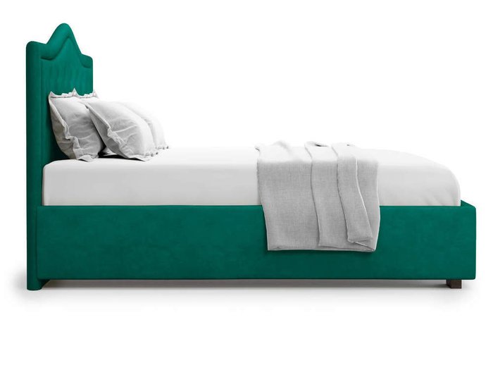 Кровать Tibr без подъемного механизма 160х200 зеленого цвета - лучшие Кровати для спальни в INMYROOM