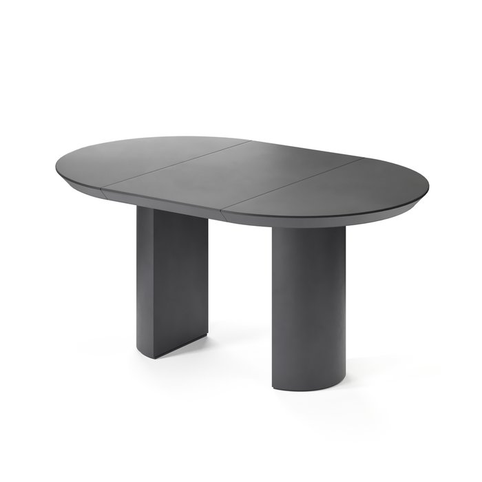 Обеденный стол раздвижной Ансер М черного цвета - купить Обеденные столы по цене 128285.0