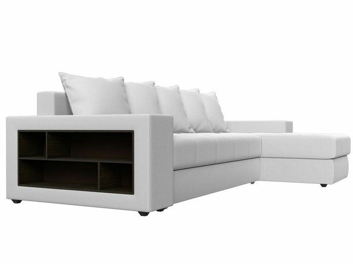 Угловой диван-кровать Дубай белого цвета (экокожа) правый угол - лучшие Угловые диваны в INMYROOM