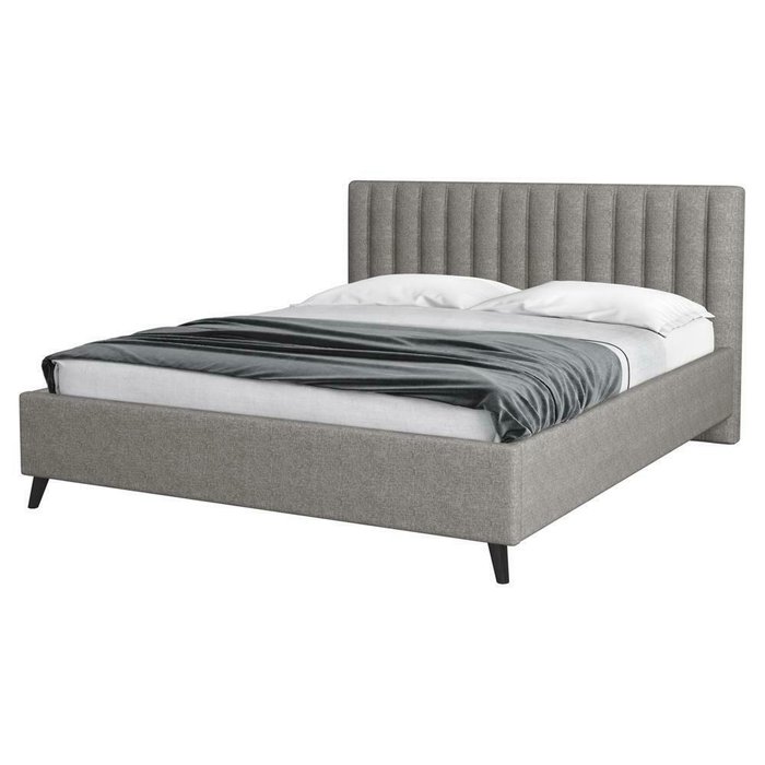 Кровать без основания Style Laxo 160x200 серого цвета
