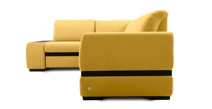 Угловой диван-кровать Миста желтого цвета - лучшие Угловые диваны в INMYROOM