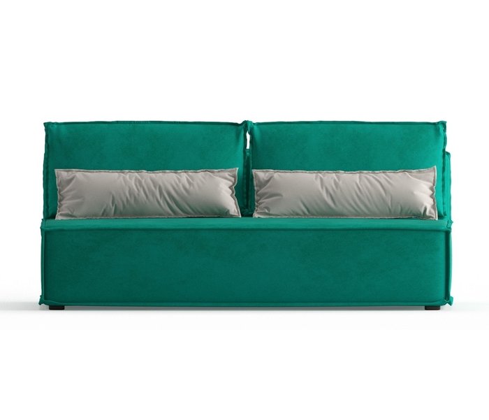 Диван-кровать Ли Рой Лайт в обивке из велюра бирюзового цвета - купить Прямые диваны по цене 26250.0