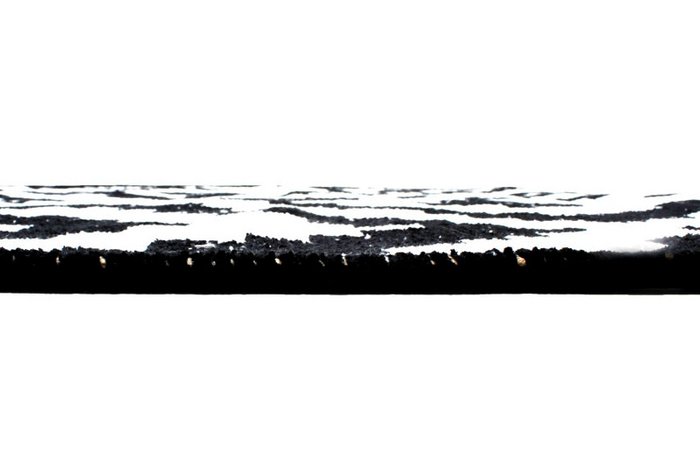 Двусторонний ковер  черно-белого цвета 125x180 - купить Ковры по цене 29526.0
