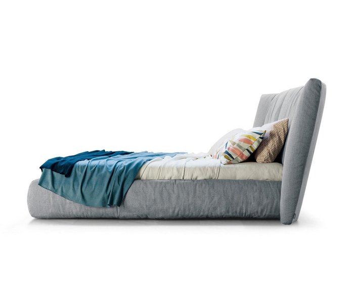 Кровать Prizma 160х200 серого цвета с ортопедической решеткой - купить Кровати для спальни по цене 145982.0