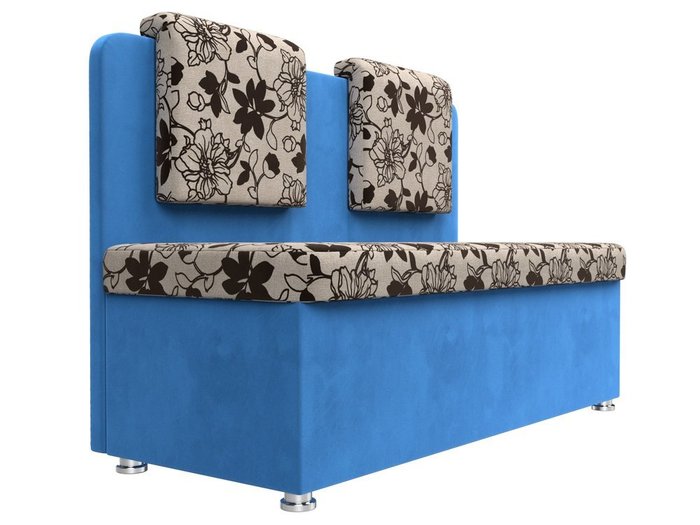 Диван Маккон голубого цвета - лучшие Прямые диваны в INMYROOM