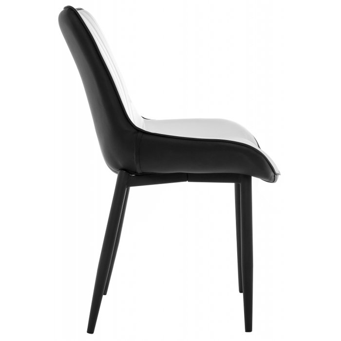 Обеденный стул Seda черно-белого цвета - купить Обеденные стулья по цене 5630.0