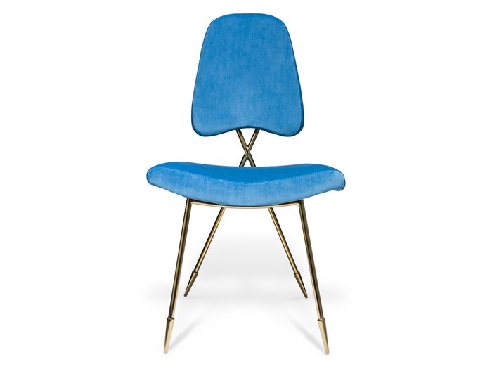 Стул Maxime Blue синего цвета - купить Обеденные стулья по цене 17400.0