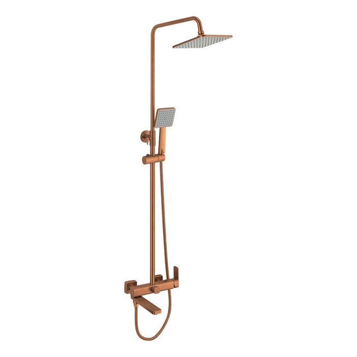 Душевая система Fmark FS8745-22HB, розовое золото