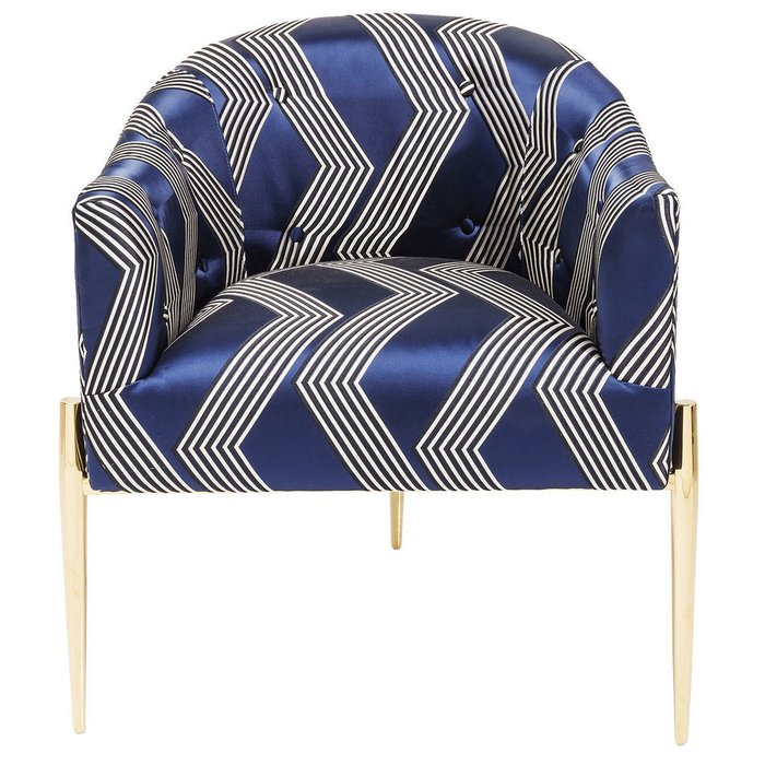Кресло Kimono темно-синего цвета - купить Интерьерные кресла по цене 107280.0