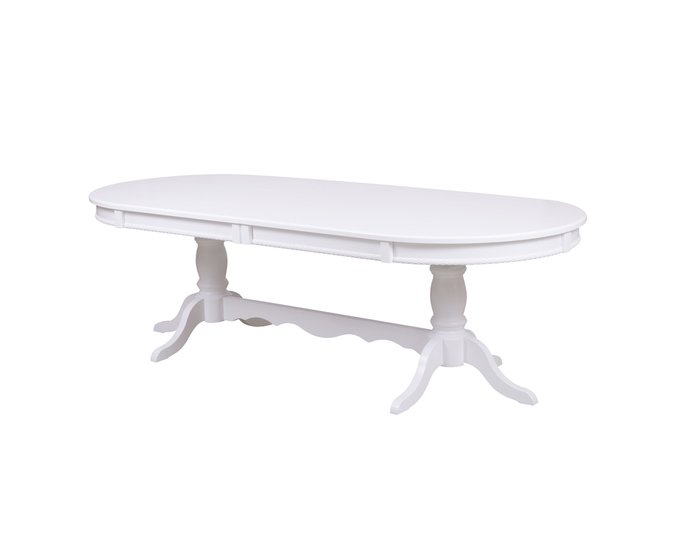 Раздвижной обеденный стол Верона белого цвета