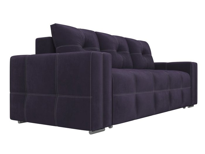 Прямой диван-кровать Леос фиолетового цвета - лучшие Прямые диваны в INMYROOM