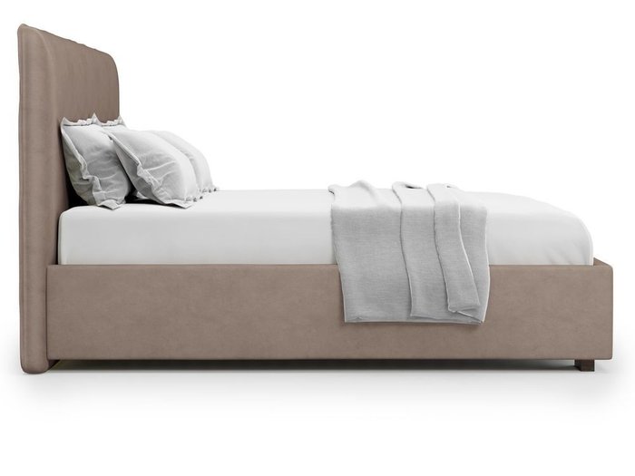Кровать Brachano 140х200 темно-бежевого цвета - лучшие Кровати для спальни в INMYROOM