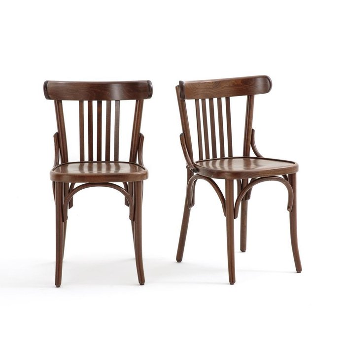 Набор из двух стульев Bistro коричневого цвета