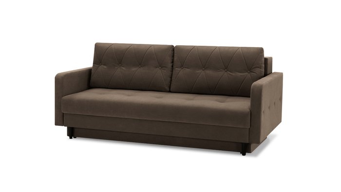 Прямой диван-кровать Бостон Лайт коричневого цвета - купить Прямые диваны по цене 54800.0