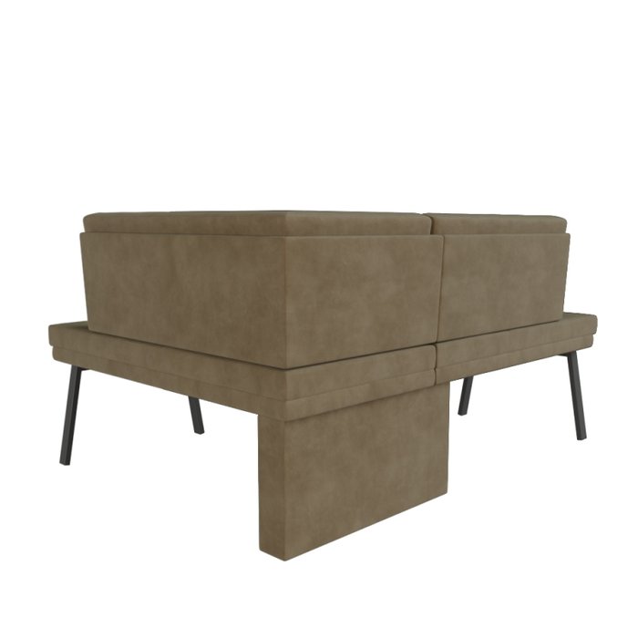 Угловой диван Brave правый коричневого цвета - купить Угловые диваны по цене 40201.0