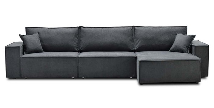 Угловой диван-кровать Фабио MAX серого цвета - лучшие Угловые диваны в INMYROOM