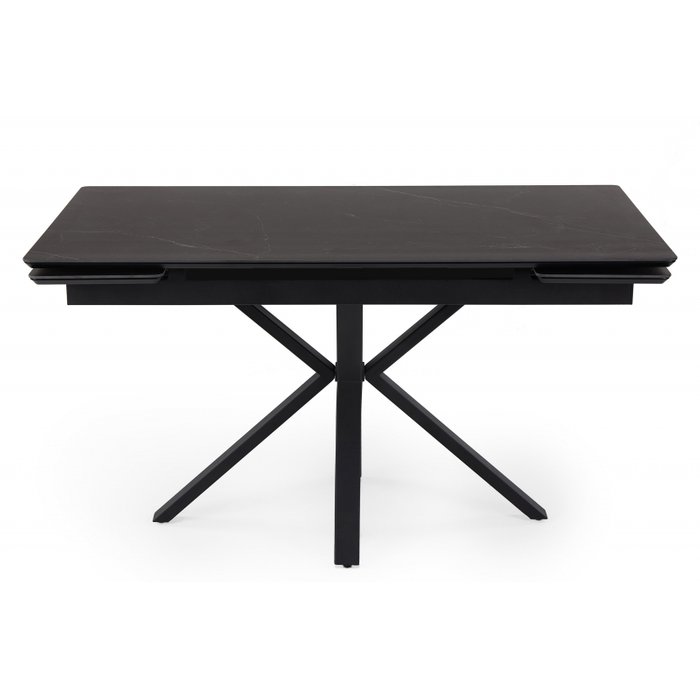 Раздвижной обеденный стол Старлайт 80х120 черного цвета - купить Обеденные столы по цене 42480 Раздвижной обеденный стол Старлайт 80х120 черного цвета - купить Обеденные столы по цене 42480