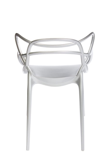 Стул с подлокотниками серебристого цвета - лучшие Обеденные стулья в INMYROOM