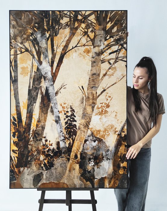 Картина Evanescence 100х150 в черном багете на композитном материале - купить Картины по цене 28000.0