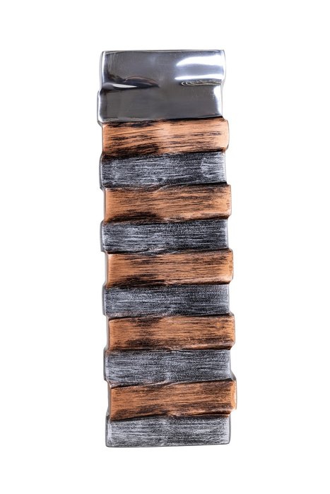 Ваза металлическая Stripes серого цвета - купить Вазы  по цене 13190.0