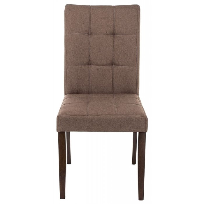 Стул Madina dark walnut fabric brown коричневого цвета - купить Обеденные стулья по цене 6870.0