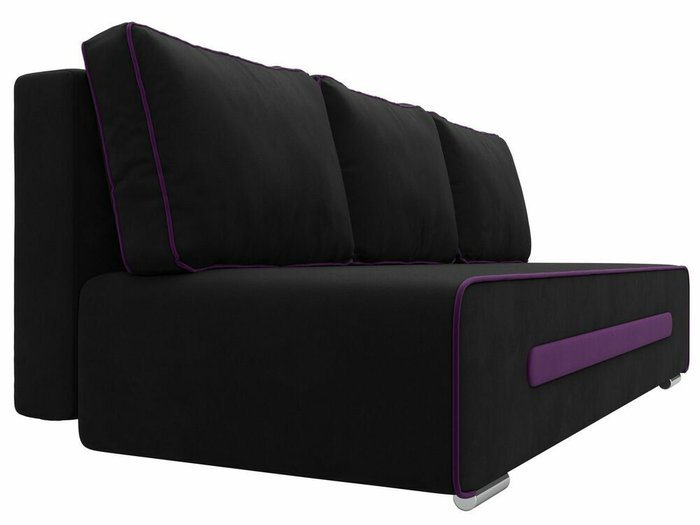 Прямой диван-кровать Приам черного цвета - лучшие Прямые диваны в INMYROOM