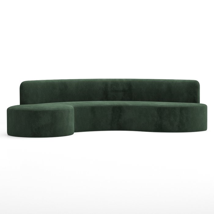 Диван Curve зеленого цвета - купить Прямые диваны по цене 155000.0