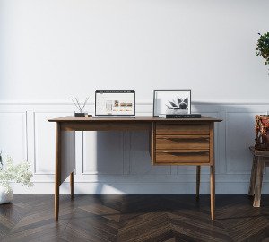 Рабочий письменный стол Bruni коричневого цвета - купить Письменные столы по цене 79562.0