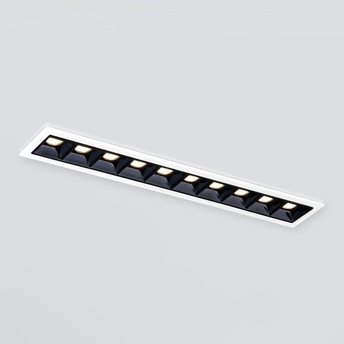 Встраиваемый точечный светодиодный светильник 9922 LED 20W 4200K белый/черный Tekki