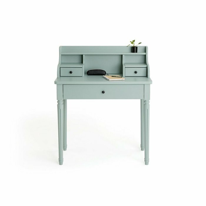 Стол с надстройкой Baudry зеленого цвета - купить Письменные столы по цене 31743.0