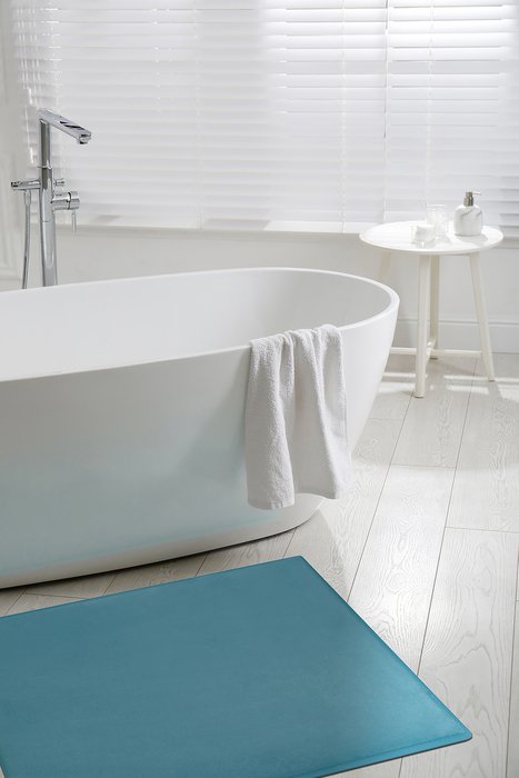 Коврик для ванной Olimp 50х80 голубого цвета - лучшие Коврики для ванной в INMYROOM