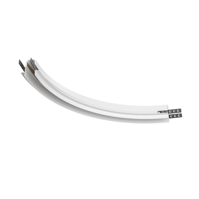 Комплектующие для встраиваемой трековой системы Technical TRA044-angle-W Accessories for tracks Exility Магнитная трековая система 23мм EXILITY