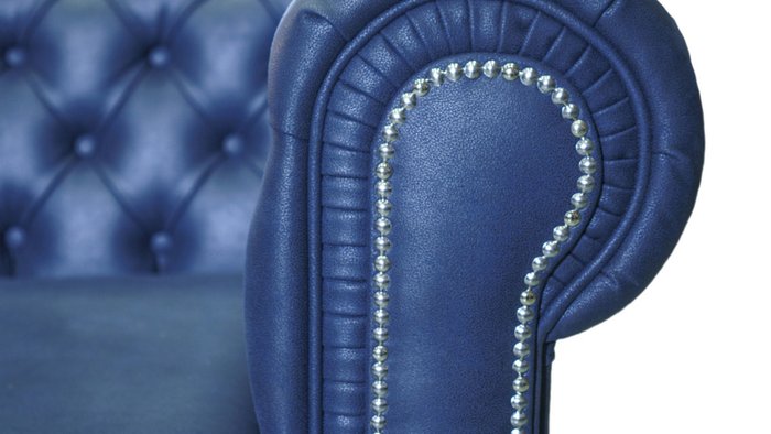 Кресло Честер синего цвета - лучшие Интерьерные кресла в INMYROOM