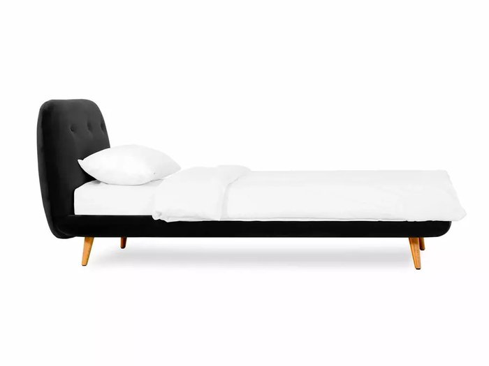 Кровать Loa 90х200 черного цвета - лучшие Кровати для спальни в INMYROOM