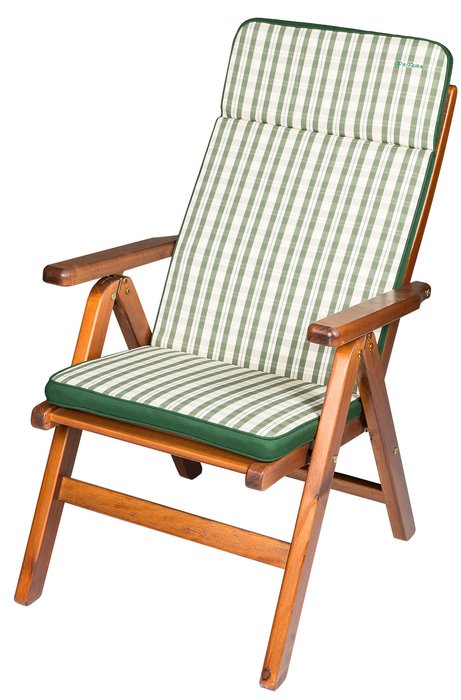 Подушка для кресла бело-зеленого цвета - купить Аксессуары для дачи по цене 3500.0