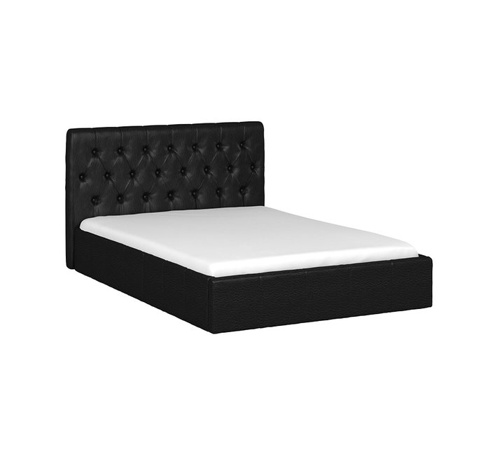 Кровать Инуа 140х200 черного цвета с подъемным механизмом  - купить Кровати для спальни по цене 39040.0