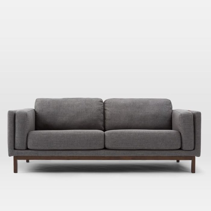 Прямой диван Холден серый - лучшие Прямые диваны в INMYROOM