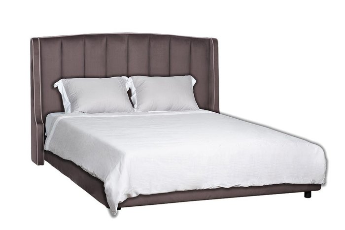 Кровать Odry лилово-серого цвета c подъемным механизмом 160х200 - купить Кровати для спальни по цене 132500.0