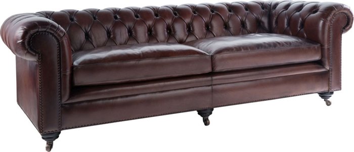 Диван Chesterfield Lounge rich brown - купить Прямые диваны по цене 322000.0