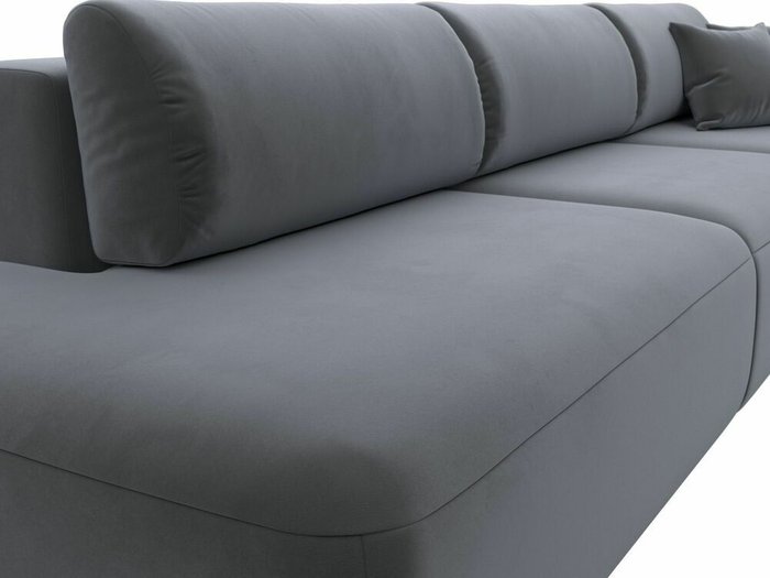 Диван-кровать Лига 036 Модерн Лонг темно-серого цвета с правым подлокотником - лучшие Прямые диваны в INMYROOM
