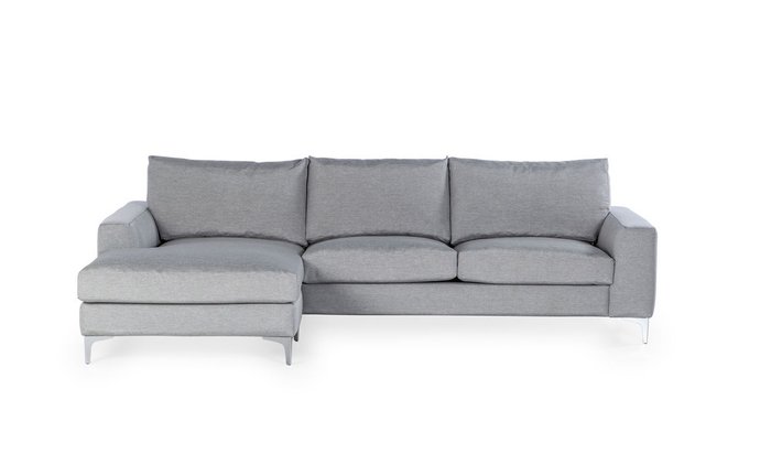 Угловой диван Nordic серого цвета