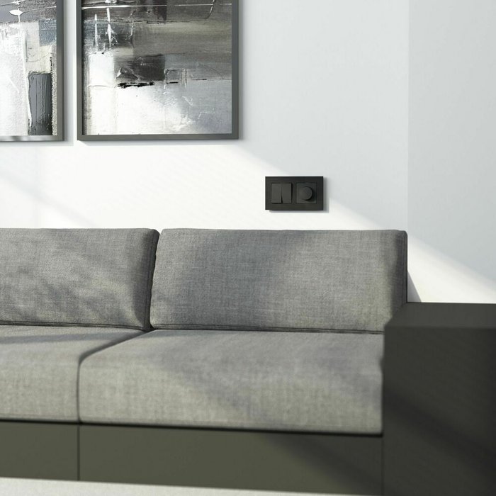 W0023508/ Рамка на 2 поста AluMax (черный алюминий) W0023508 AluMax черный алюминий - лучшие Розетки в INMYROOM W0023508/ Рамка на 2 поста AluMax (черный алюминий) W0023508 AluMax черный алюминий - лучшие Розетки в INMYROOM