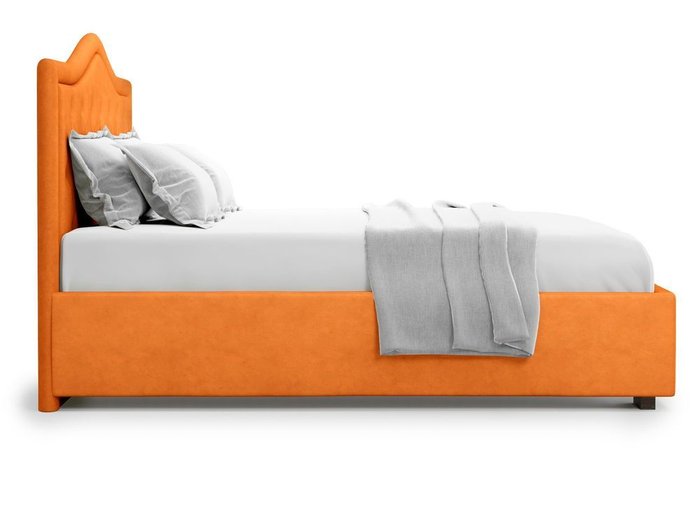 Кровать с подъемным механизмом Tibr 140х200 оранжевого цвета - лучшие Кровати для спальни в INMYROOM